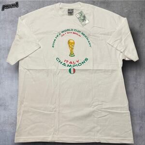 Italy National Team Shirt Mens XL White FIFA Soccer 2006 World Cup Champions